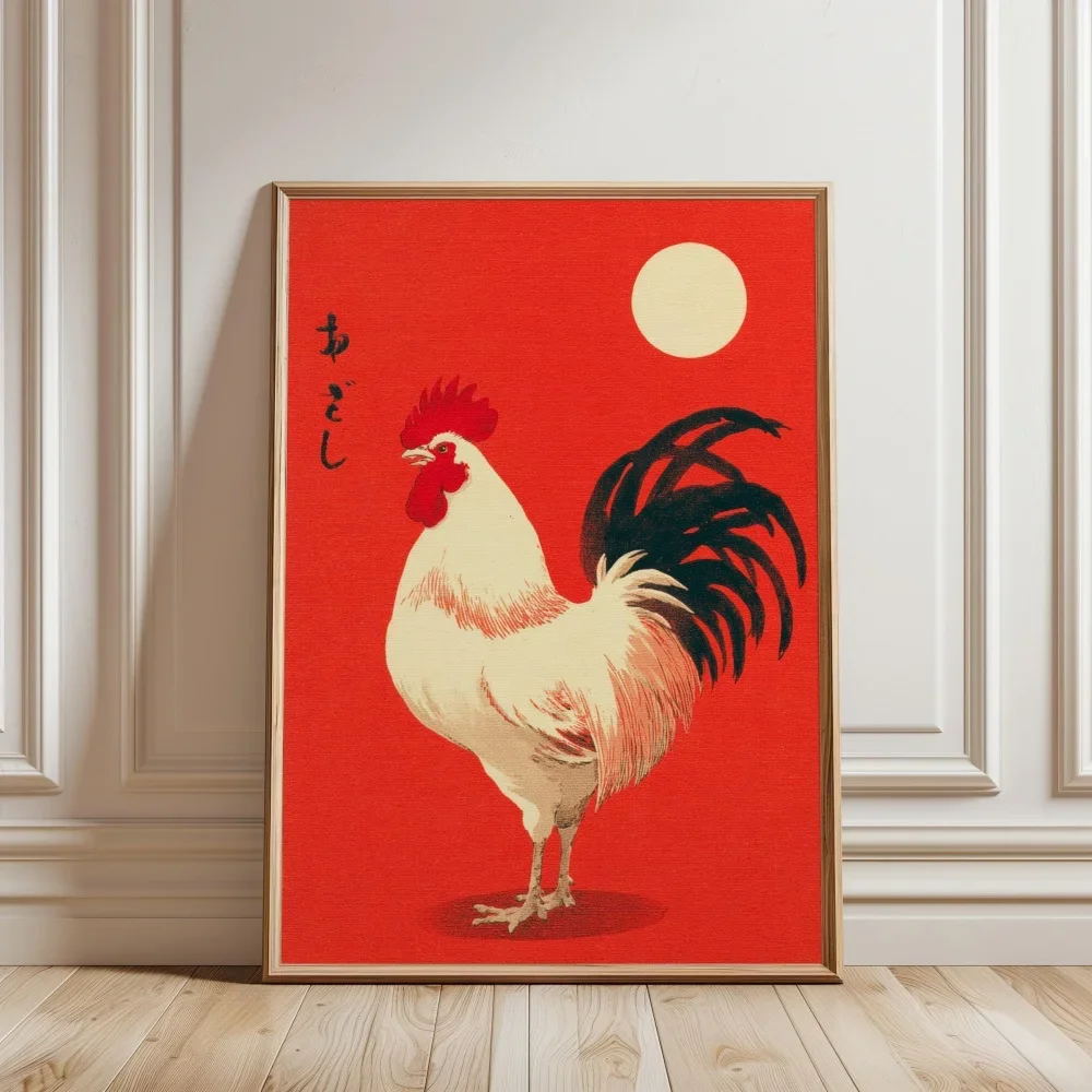 Vintage Japanese Animal Posters Tiger Cat Fish Cow Crow Poster Picture Canvas Print Painting Room Wall Decor Home Mural Cuadros