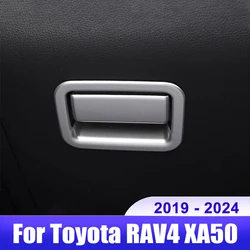 For Toyota RAV4 XA50 2019 2020 2021 2022 2023 2024 RAV 4 Hybrid Car Co-pilot Glove Storage Box Handle Covers Trim Accessories
