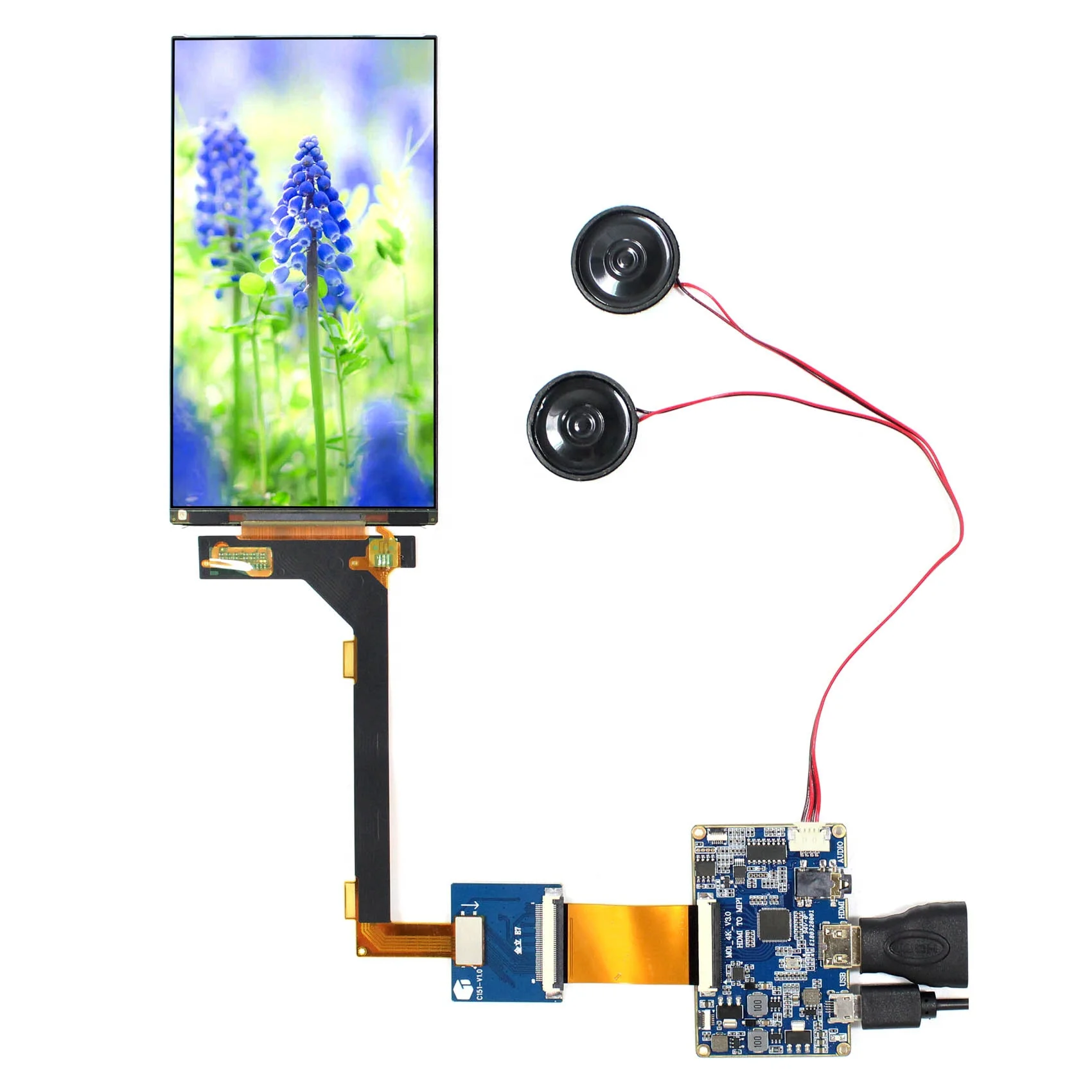 MIPI Converter Board 5.5 in LS055T3SX05 1080x1920 LCD Screen ( Can Offer Without Backlight for 3D Printer )