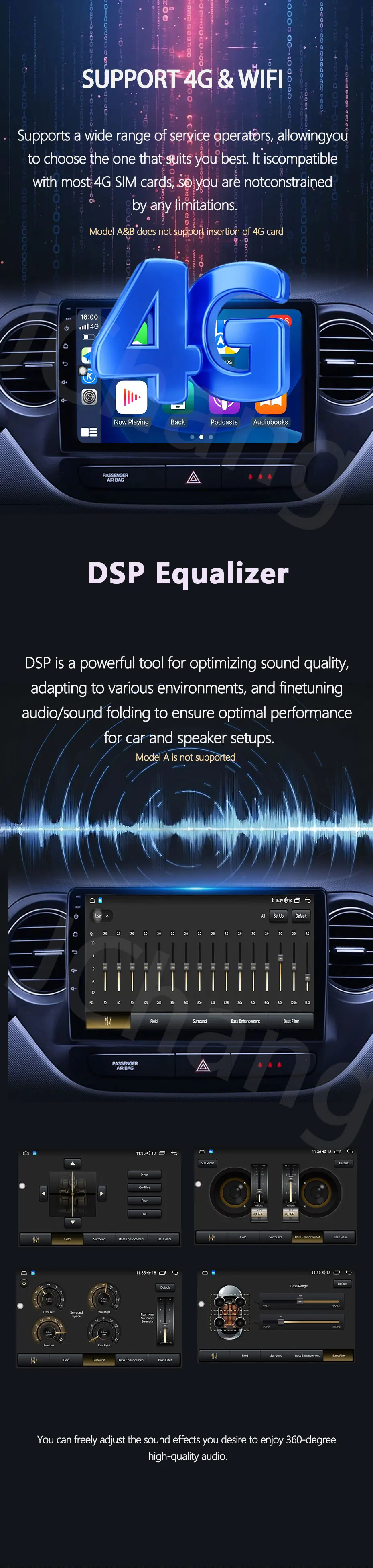 Android 15 Head Unit QLED Radio für Ford C-MAX Kuga 2 Escape 3 2012 - 2019 Android Auto Multimedia Player GPS Navigation Carplay – Detail 9