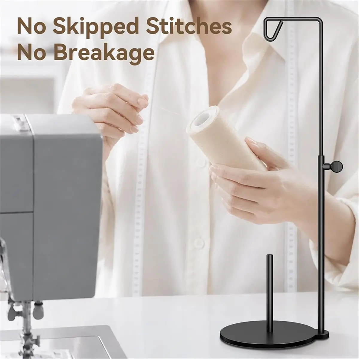 Adjustable Cone Thread Stand Spool Holder for Sewing Machine Embroidery Quilting Serger Machines, Single Thread Stand(B)