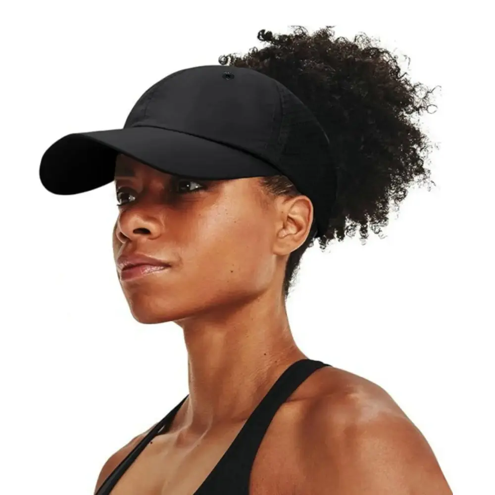 Baseballkappe ohne Rücken für Lockiges Haar und Pferdeschwanz - Verstellbare Pferdeschwanz-Mütze für Frauen – Detail 1