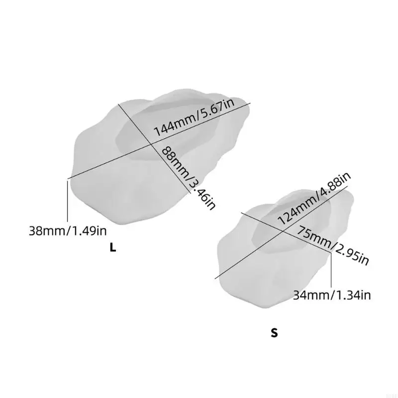 Shell Silicone Casting Mold for Resin Tray and Dish Making, Reusable DIY Craft Mold for Home Projects and Gift Crafts E0BF