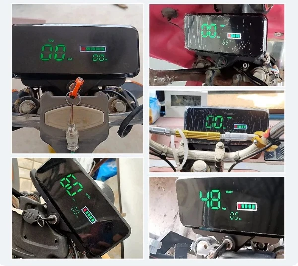 Electric tricycle dashboard 48v60v72V universal electric vehicle LCD instrument assembly, power meter, odometer