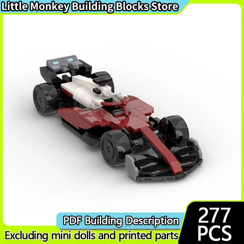 

Модель городской автомобиль MOC, строительные кирпичи SF-25, одноместный гоночный автомобиль, модульная технология, детские праздничные подарки, сборка игрушек, костюм