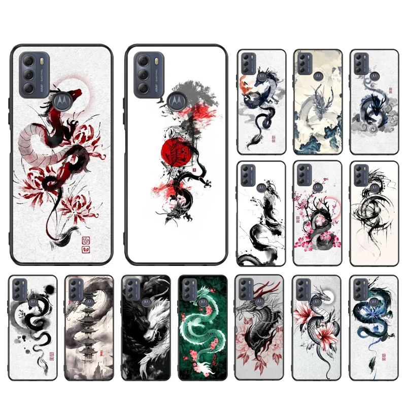 

Dragon Painting Phone Case For Moto Edge 50 40 Pro Edge 40 30 Ultra Neo Fusion G Power G Stylus G Play E32 E20 E40