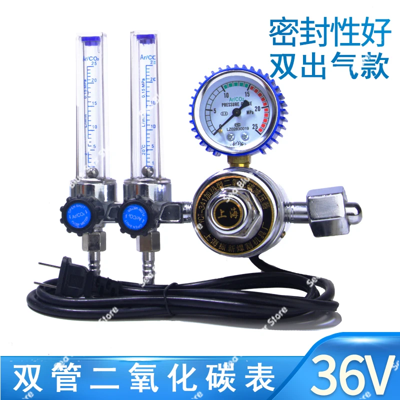 High Pressure Relief GaugeCarbon Dioxide Pressure Relief Gauge Valve 36V220V Secondary Welding Machine Pressure Gauge