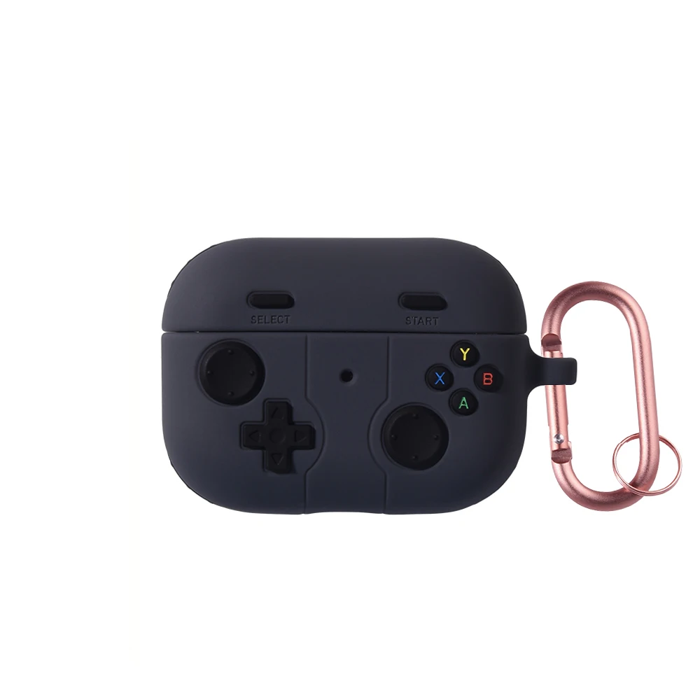 Earphone Case For Airpods 4 5 Pro 3 Cartoon 3D Gamepad Silicone Shockproof Box Cover For Airpods Pro 2 2nd 3 5 Cases With Hook