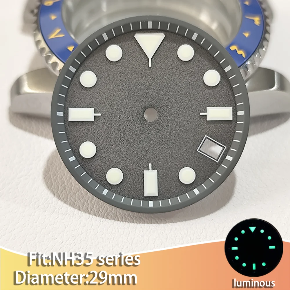 28.5MM/29MM Dial Single/Dual Calendar Suitable for NH35/NH36 Movement  Luminous Men‘s Watches Dials Accessories Multiple styles