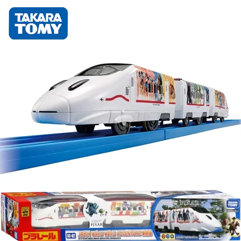 

TAKARA TOMY Tomica Plarail JR KYUSHU WAKU WAKU SMILE SHINKANSEN Disney Mickey Minnie Train Model Kit Three Carriages Railway Car