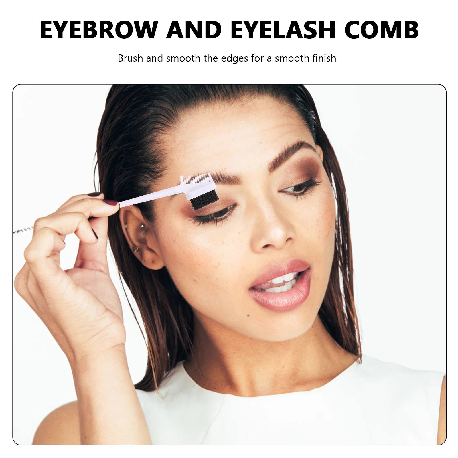 

3pcs Eyebrow Brush Mascara Eyelash Comb Double Head Comb Brushes Mixed Color For Natural Brow Shaping Durable Bristles