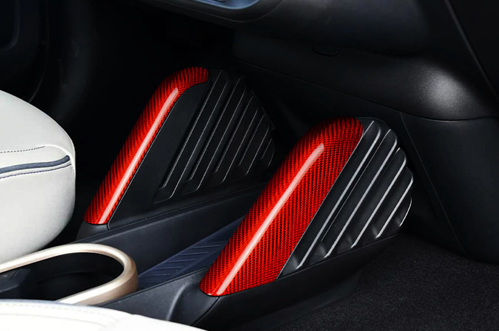 Interior Center Control Console Lower Two Side Cover Frame Decoration For Mini Cooper S SE J01 2024-2025