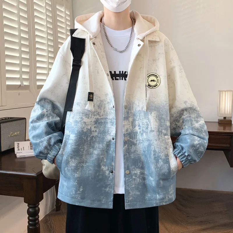 

Новая осенне-зимняя утепленная куртка с капюшоном свободного кроя из окрашенного полиэстера для подростков и взрослых, коллекция 2025 года