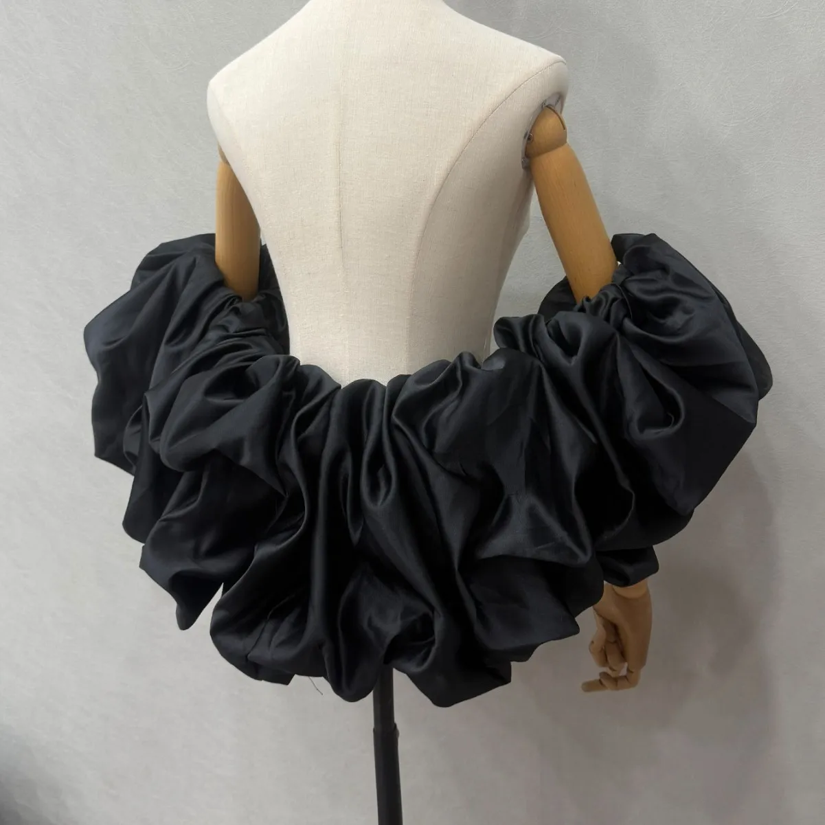 Ruffles Wedding Wraps Satin Bridal Boleros Formal Party Shrug Women Accessories Capes Special Occasion Shawls image 5