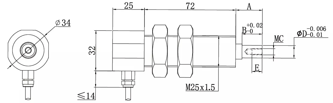 X-ZL18 Stainless steel cantilever Threaded structure tension sensor supplier