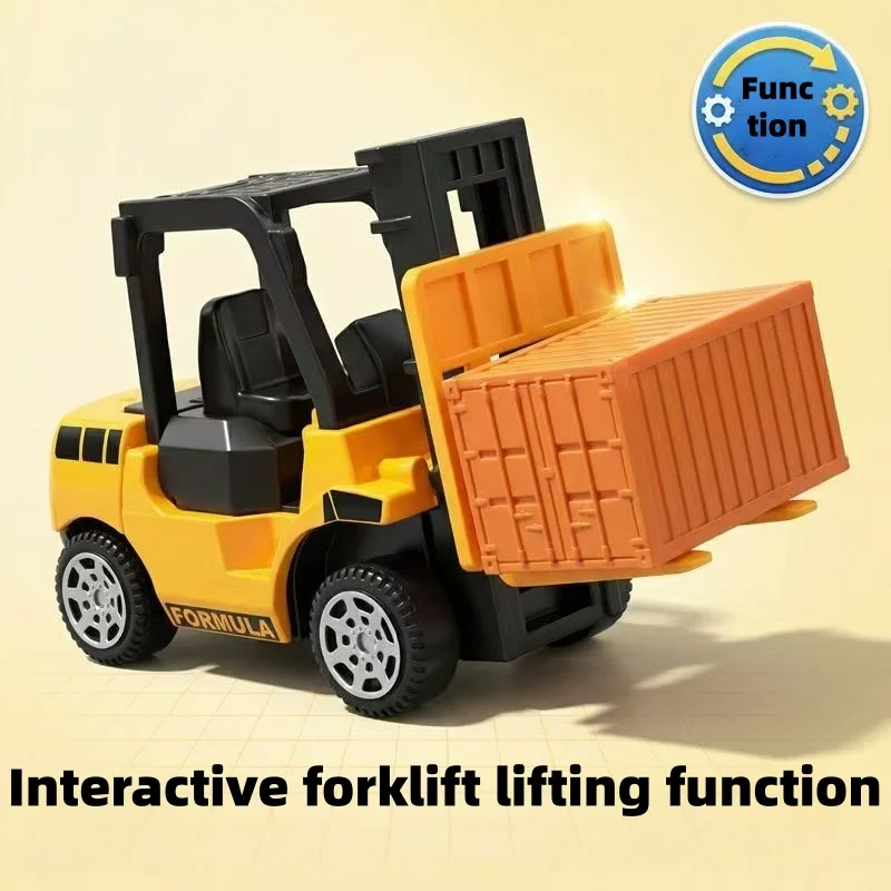 รถของเล่นจำลองโลหะผสม ยานยนต์วิศวกรรม รถตำรวจ รถดับเพลิงเด็ก รถกู้ภัยแบบแบนสำหรับเด็กผู้ชาย รุ่นแบบดึงกลับ