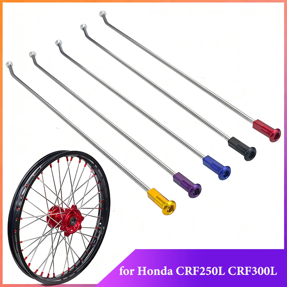 

Комплект из 10 защитных накладок на передние и задние колесные диски для мотоциклов Honda CRF250L CRF300L (спицованные)