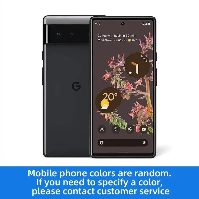 To Google Pixel6 5G SmartPhone CPU Google Tensor Battery capacity 4614mAh 50MP Cameraoriginal used phone