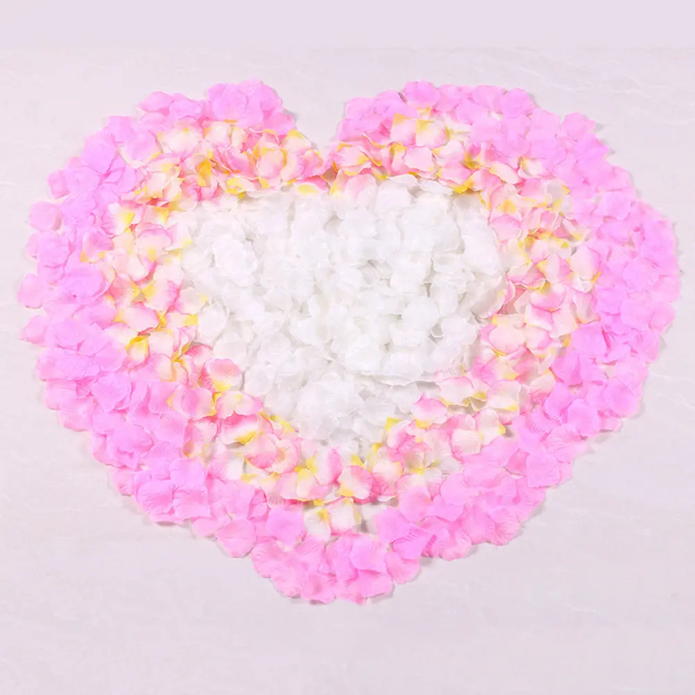1000Pcs Ultra-Realistic Silk Rose Petals Long-Lasting Artificial Flower Petals for Weddings Birthdays Romantic Home