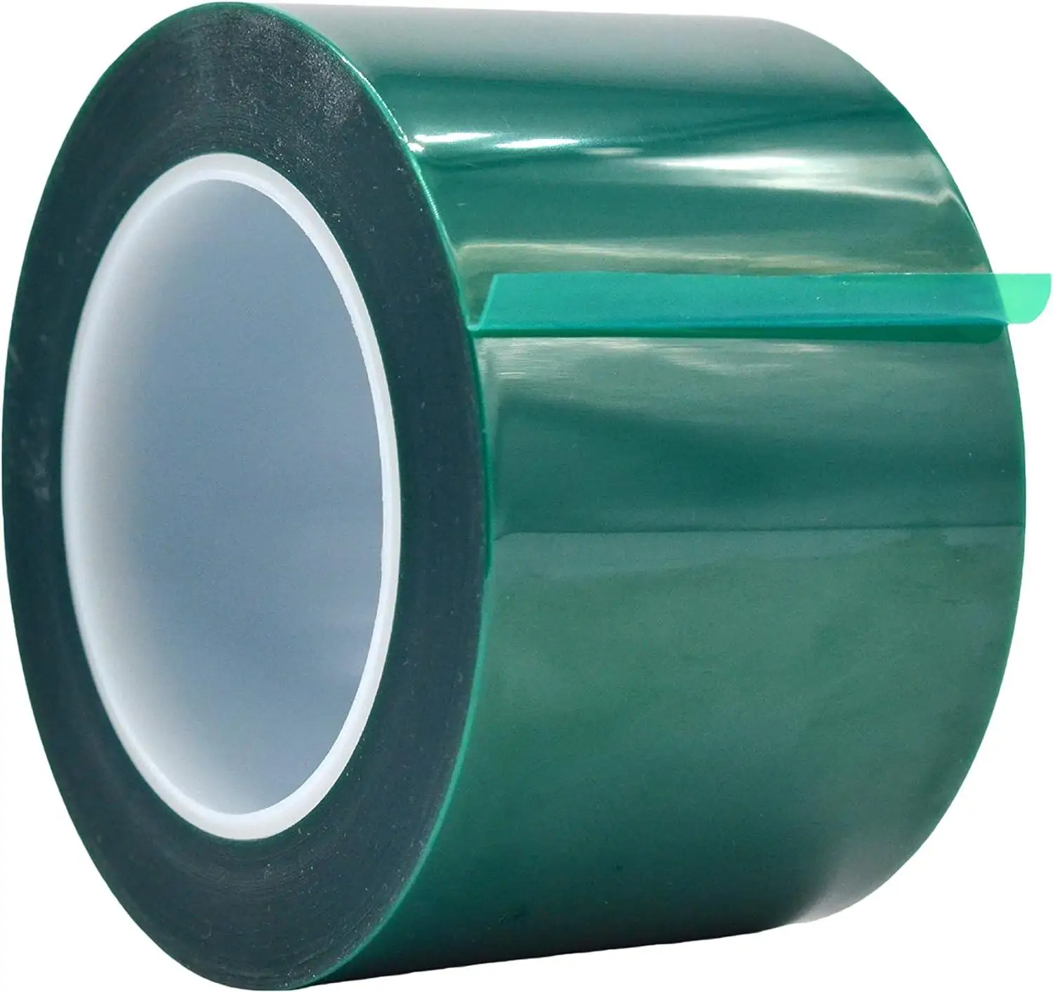 High-Temperature Resistant Green PET Tape for Glass, PCB, Aluminum Doors Windows Waterproof, Heat Insulating, No-Residue