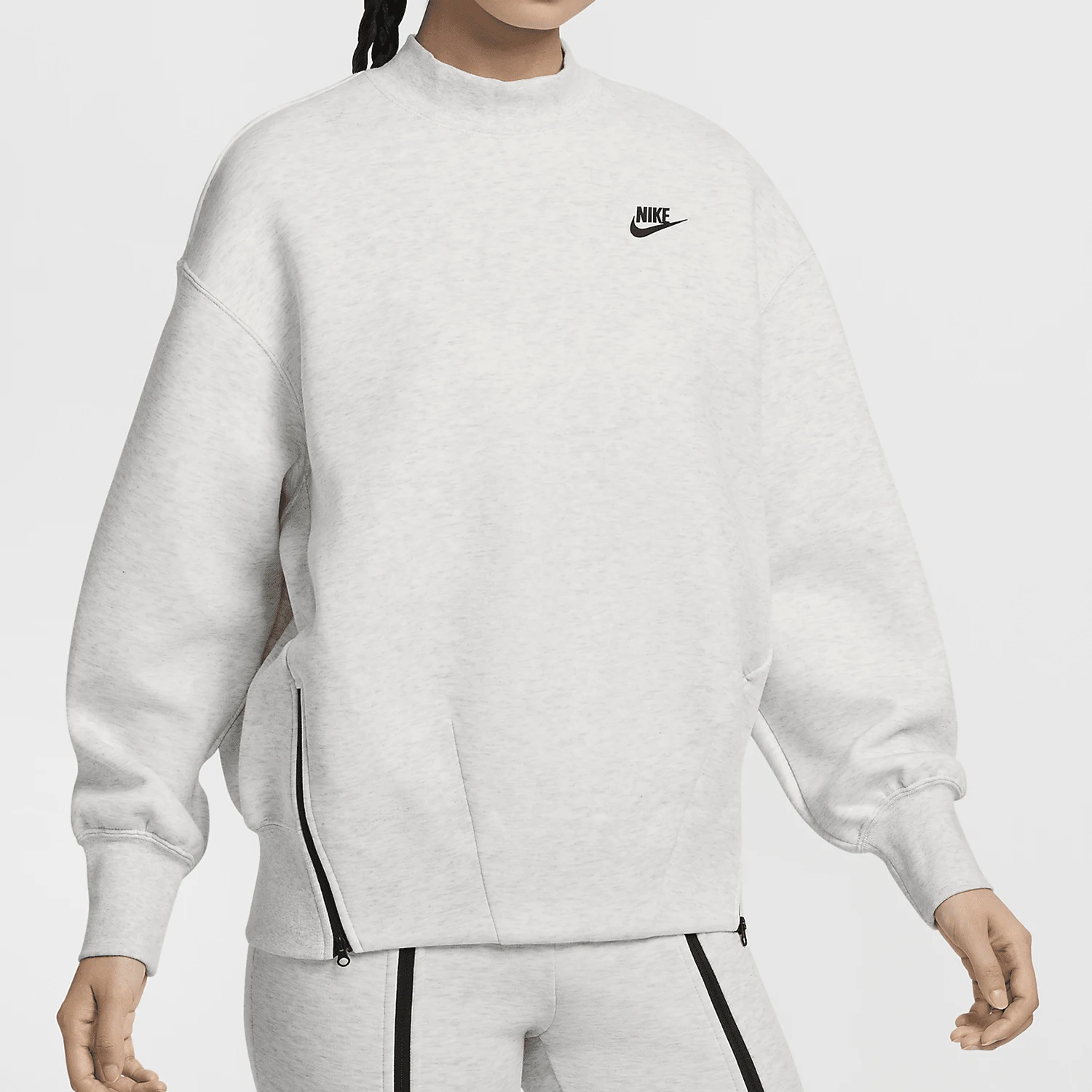 

Оригинальная осенняя новая женская теплая и свободная повседневная толстовка с круглым вырезом Nike FV8042-013