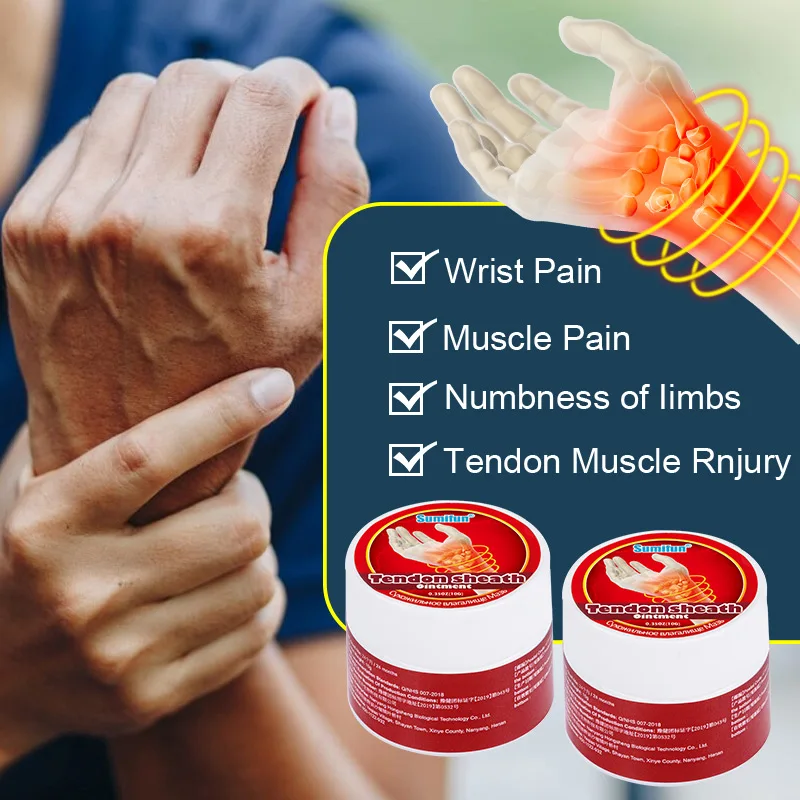 1/3pcs Tendon Sheath Care Cream Wrist Arthritis Ointment Finger Therapy Pain Relief Cream Tenosynovitis Joint Orthopedic Product