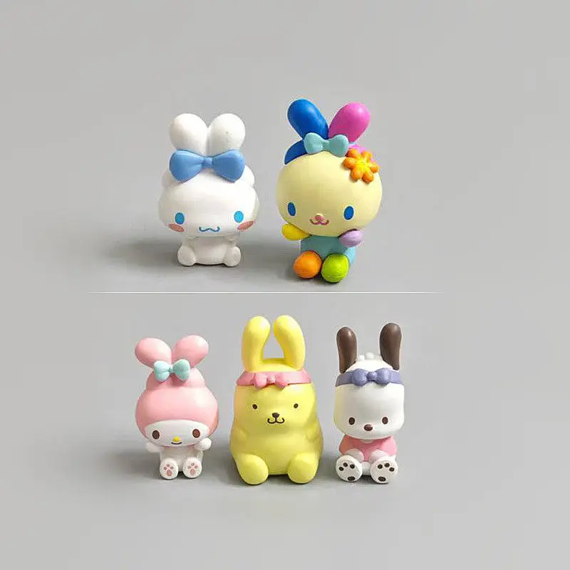 

Sanrio Characters Cos Rabbit Usahana Pochacco Purin Mystery Blind Box Gifts Toy Model Anime Figure Collect Ornaments