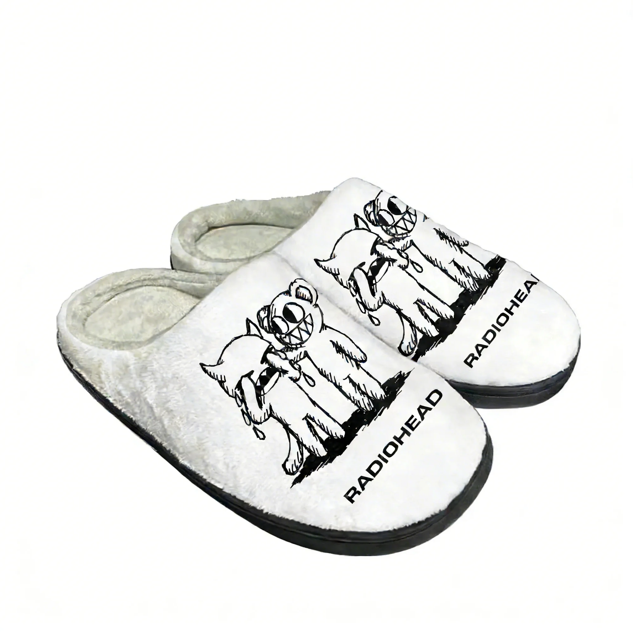 

Тапочки Radiohead Rock Band: семейные, мужские и женские, высококачественные, плюшевые, для дома, повседневные, теплые, с возможностью индивидуального дизайна
