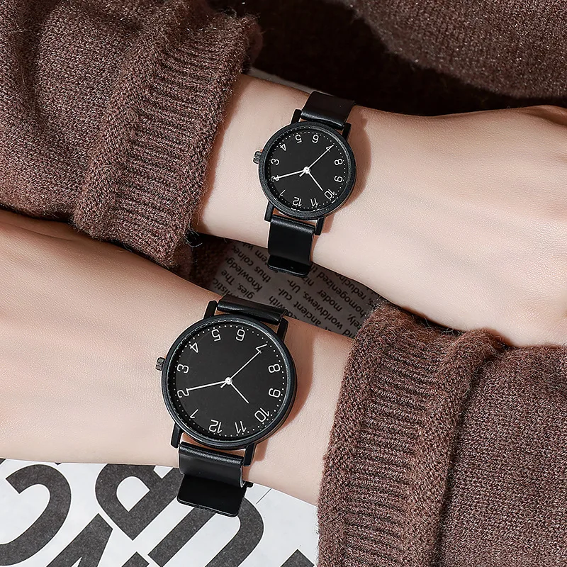 New couple's watch classic digital women's quartz watch
