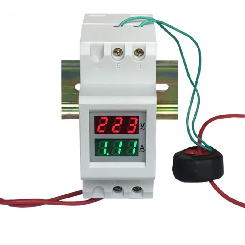 Dual LED Current Meter Voltmeter Ammeter 80-300V 250-450V 0-100A