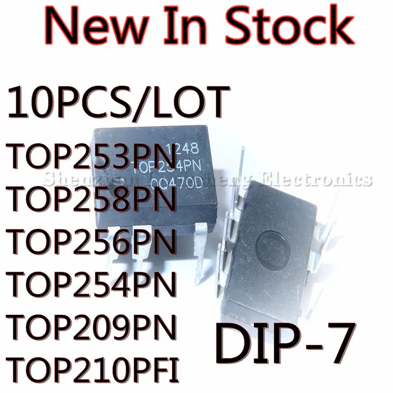 10PCS/LOT TOP253PN TOP253 TOP258PN TOP258 TOP256PN TOP256 TOP254PN TOP254 TOP209PN TOP209 TOP210PFI TOP210 DIP-7 Power IC chip