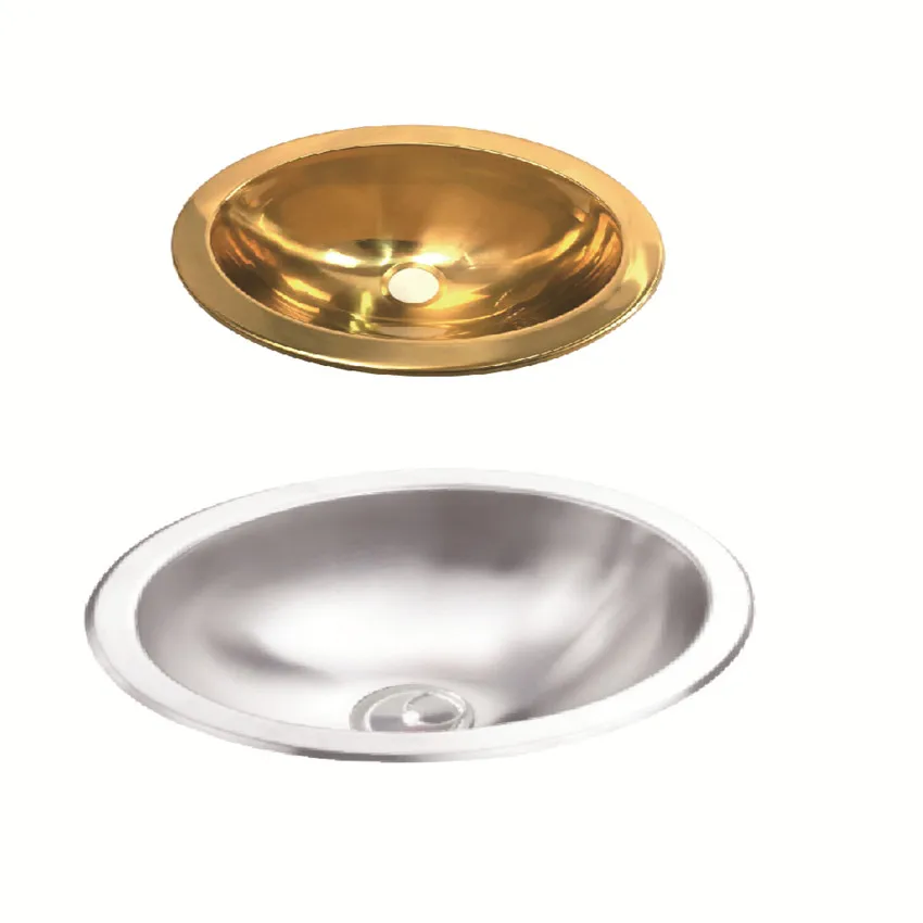 

455*350*150mm Stainless Steel Sink Polished Golden Painted GR-589 RV Caravan Camper Boat