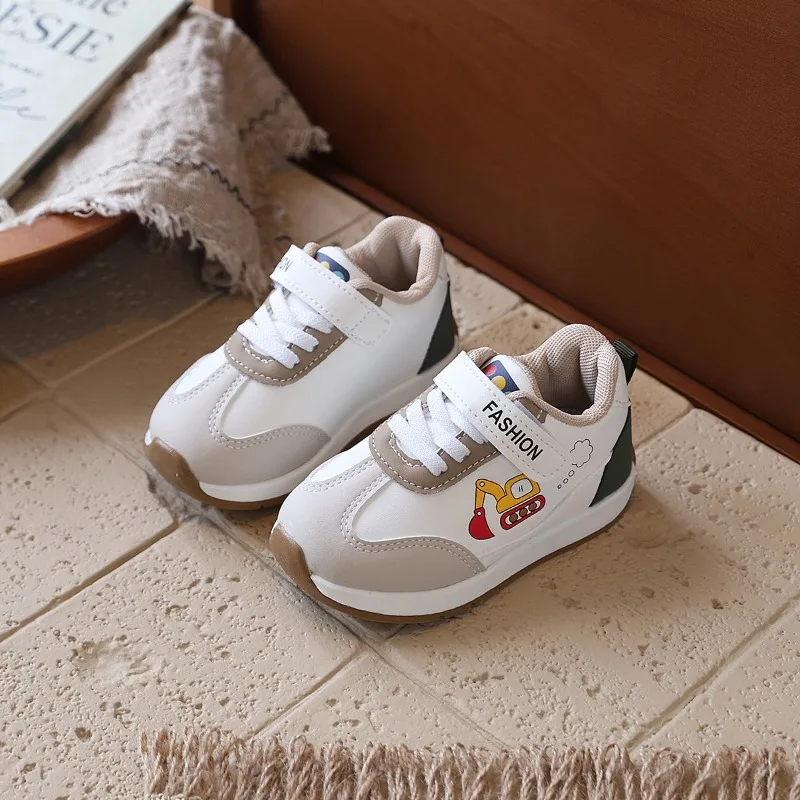 Mumoresip Kids Embroidered Sports Shoes Cute Casual Toddler Boys Girls Lightweight Sneakers for Outdoor Children Walking Shoes