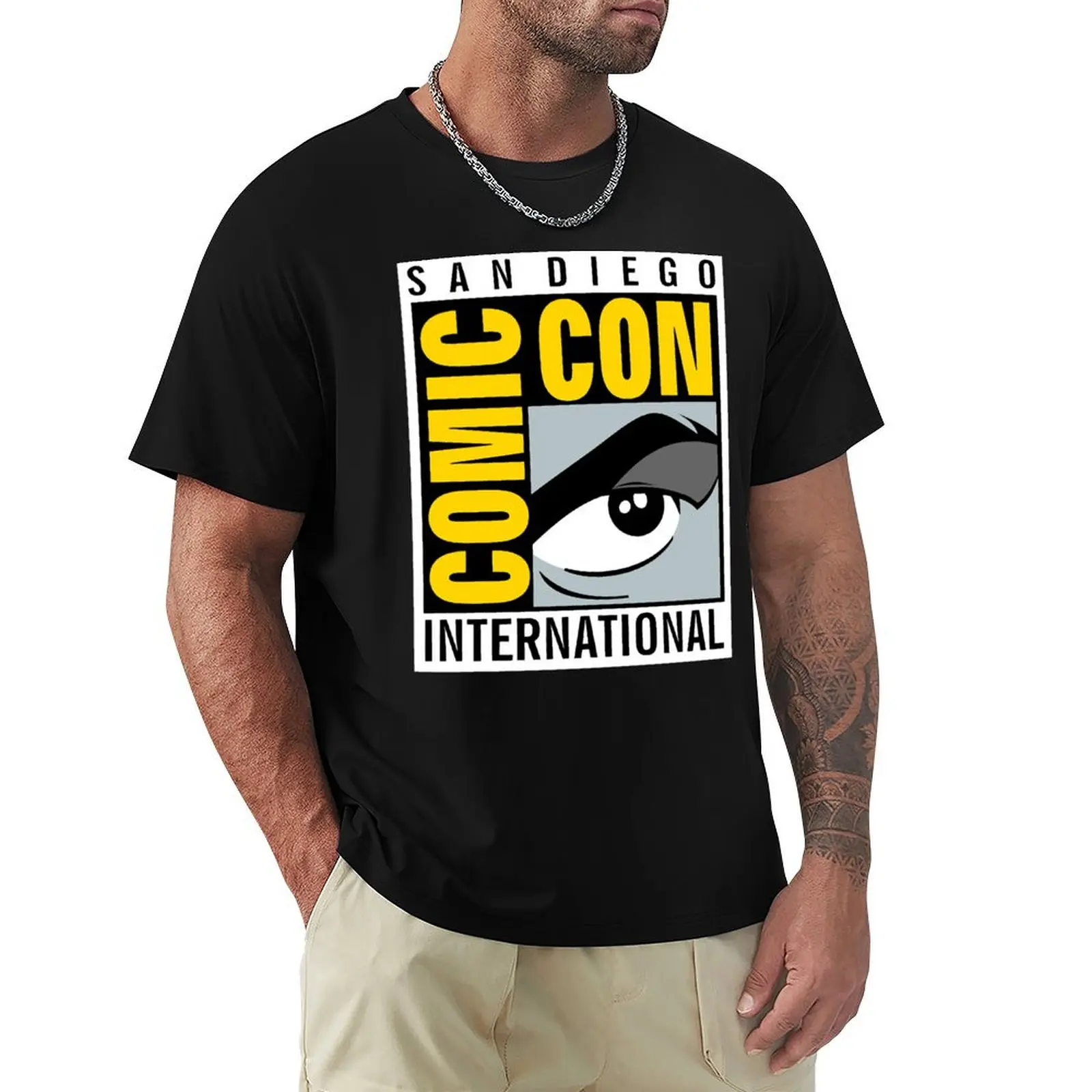 Comic Con No Border T-Shirt Work Daily Short Sleeve Top