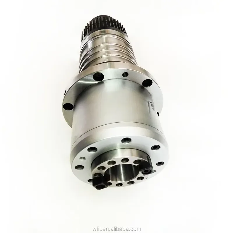 6000RPM Heavy-Duty BT50 CNC Spindle,150mm OD Automatic Tool Change Belt Driven Spindle with External Waterway & Through