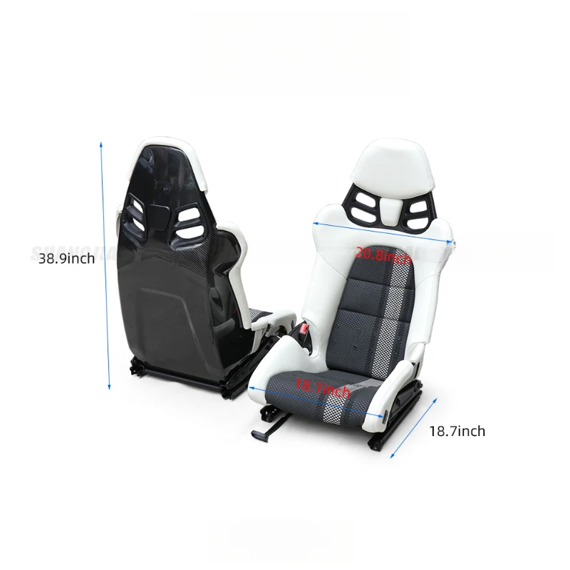 Hot Selling Adjustable Carbon Fiber Racing Bucket Seats Interior Modification Accessories