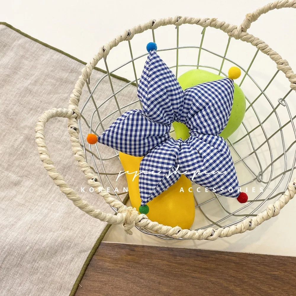 

Резинки для волос с пятиконечной звездой и принтом звезды, аксессуары для волос в клетку, эластичные резинки для волос в горошек, резинки для волос для женщин и девочек