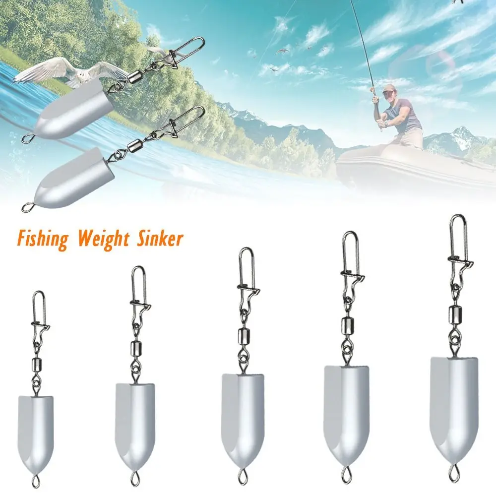 5pcs tapering style Fishing Lead Sinkers 6g-70g Carp Fishing fishing Weight concave bottom Lead with connect Lead Weights