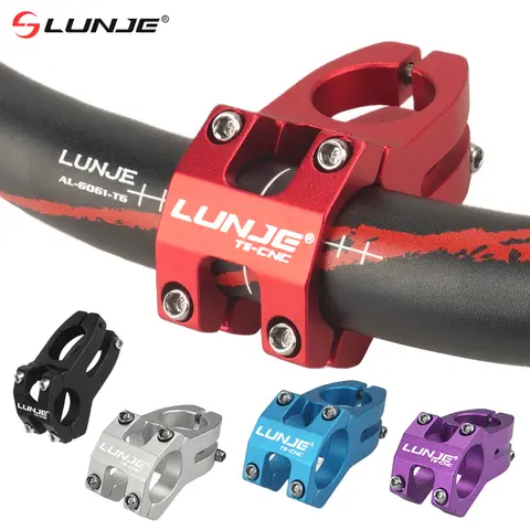 MTB Bike Handlebar Stem CNC Power Short 45mm Mountain Bicycle Bridge 25.4/31.8mm Pipe Cycling Stem Riser Table