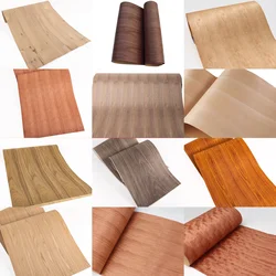 Natural Wood Veneer Furniture Wallboard Veneer Wood Black walnut Ash White oak Flower pear wood Thai teak Width:580mm T0.25