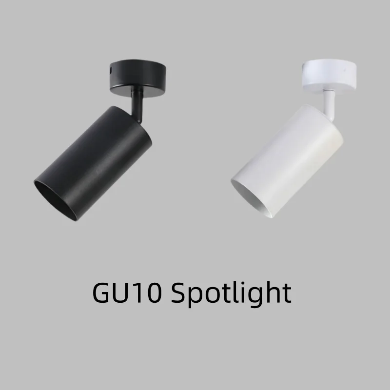 Focos GU10 LED fuente de luz intercambiable soporte GU10 lámpara de techo Downlight para sala de estar pasillo porche tienda 220V