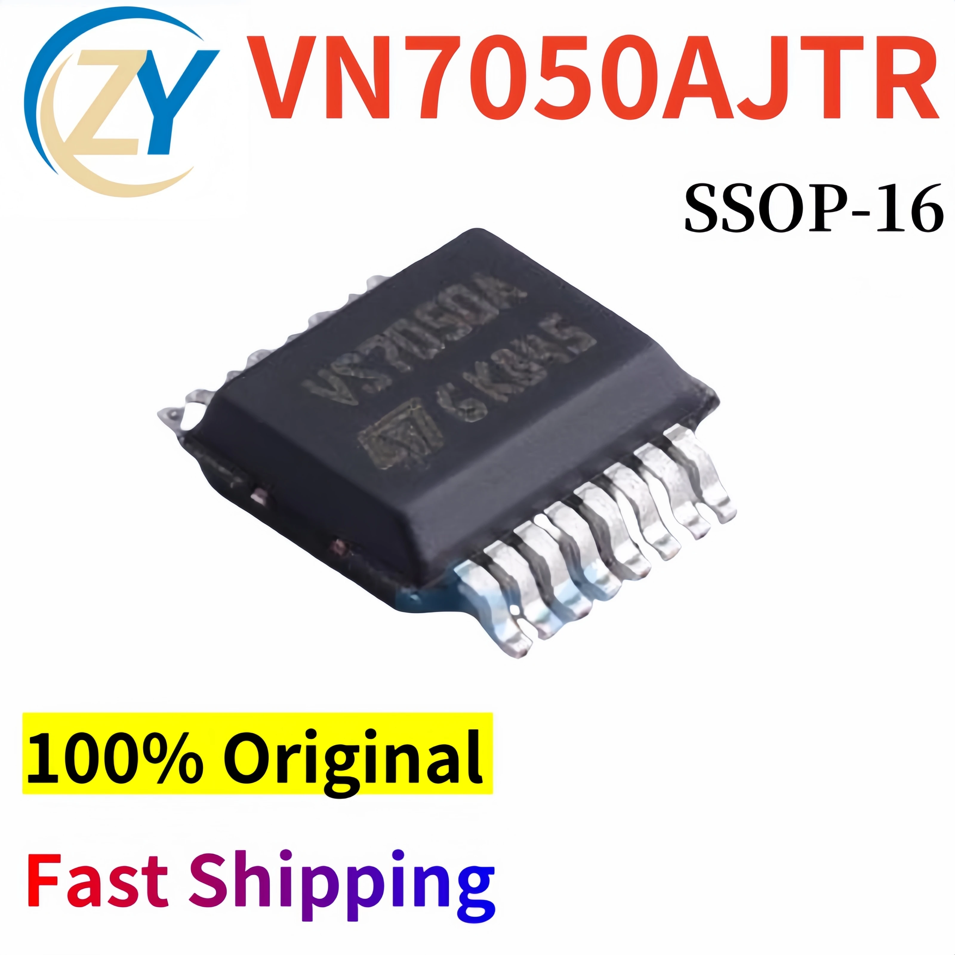 (2pcs) VN7050 Switch ICs VN7050AJTR SSOP16 4V to 28V 100% Original & In Stock