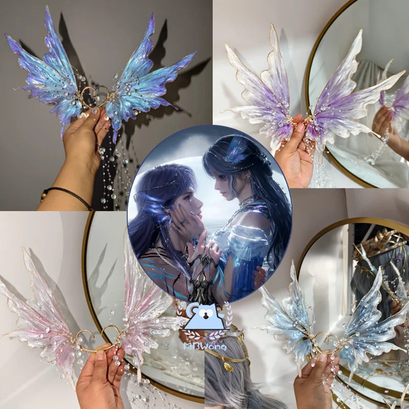 

Love and Deepspace Rafayel Cosplay Prop Lemurian Sea God Cosplay Handmade Ear Game Tears of Romirro Mermaid Ear Prop Hallowmas