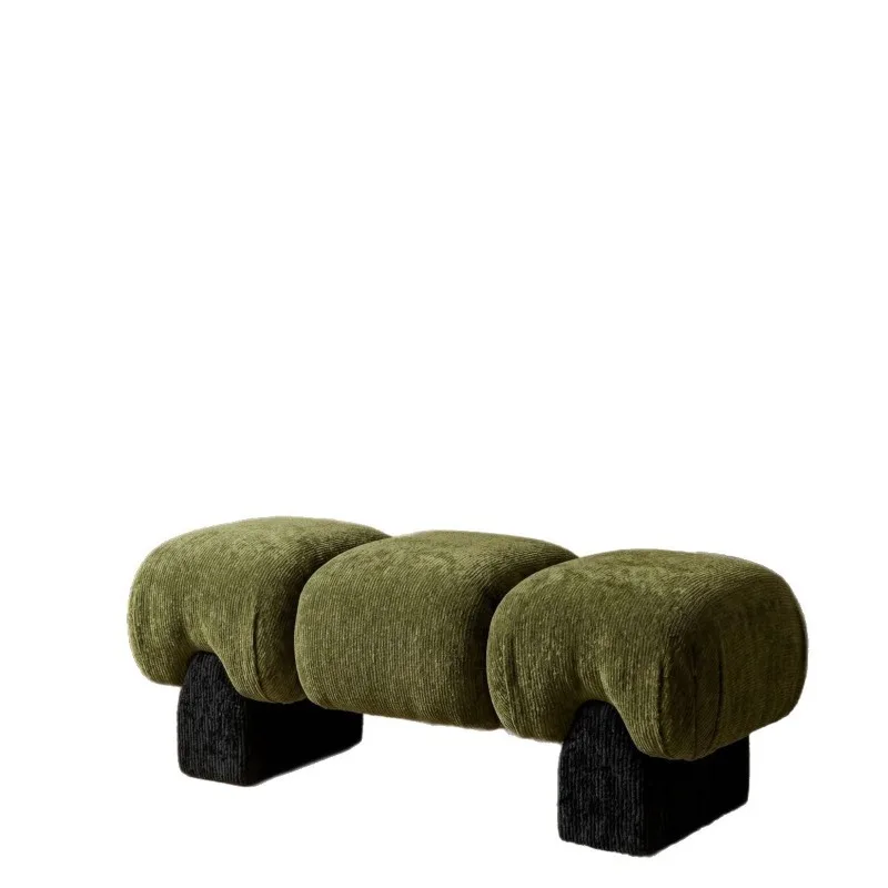 Light luxury sofa bench bedroom living room pedal pier clothing store cloakroom shoe changing stool