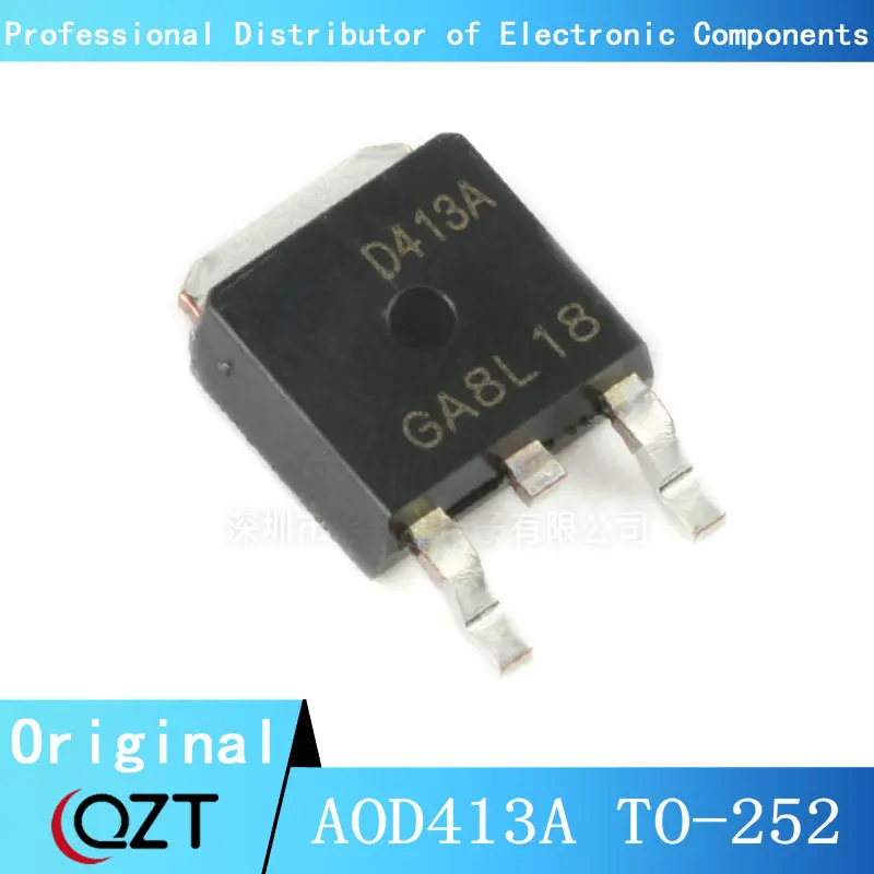 10 pçs/lote AOD413A TO252 AOD413 D413A 12A 40V PARA-252 chip Novo local