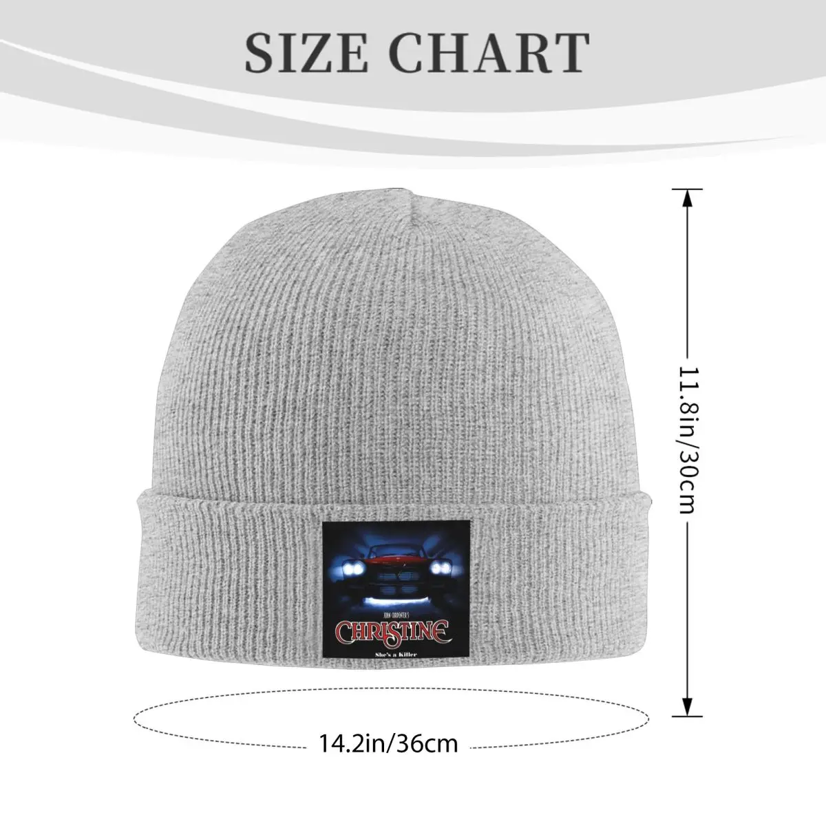 John Carpenter Christine Horror Movie Warm Knitted Cap Winter Knit Bonnet Hat Skullies Beanies Hip Hop Caps for Unisex