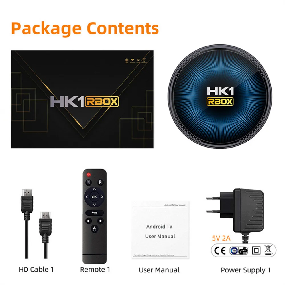 HK1 RBOX W2 TV Box Amlogic S905W2 4GB RAM 64GB ROM 2.4G 5G Dual Wifi BT4.1 Android 11 Media Player Set Top Box