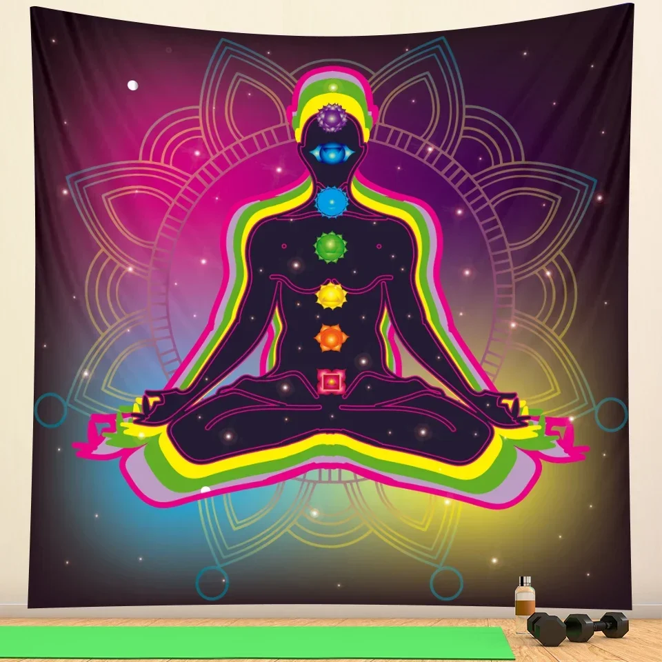 2020 Indian Buddha meditation tapestry wall decoration witchcraft tapestry Bohemian Hippie home decoration Mandala yoga mat