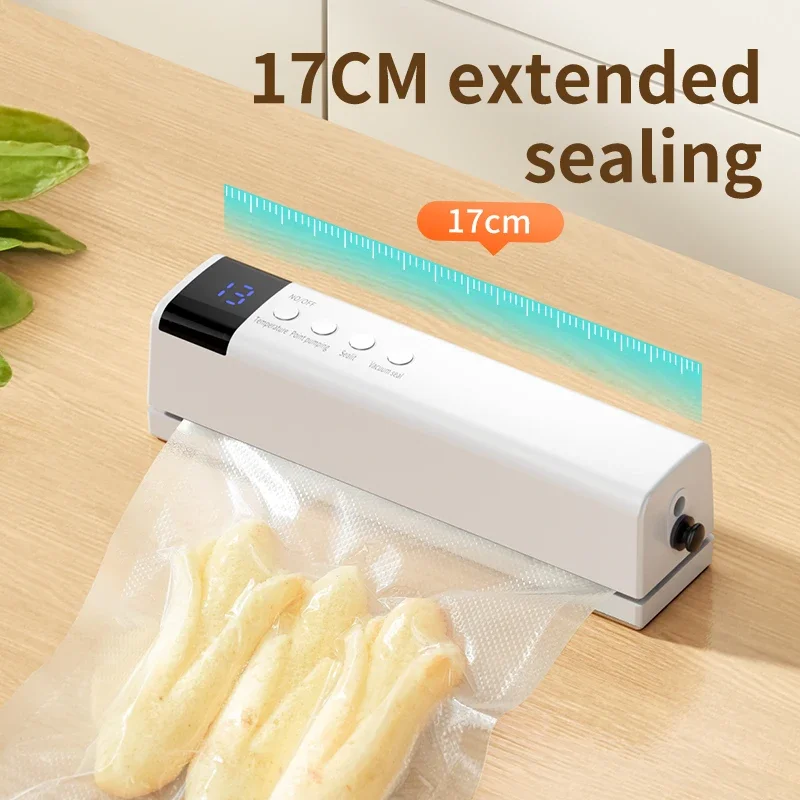 Mini draadloze volautomatische vacuümsluitmachine Huishoudelijke kleine draagbare voedselverpakking Plastic sluitmachine, keukengerei