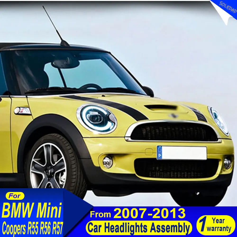 

Автомобильная светодиодная фара для BMW Mini Coopers R55 R56 R57 2007-2013, светодиодная передняя DRL указатель поворота, фара в сборе Plug and Play
